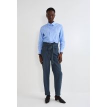 Jean carotte taille élastiquée - Gris - S - Femme - Monoprix