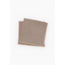 Lot de 2 serviettes de table en lin, 40x40cm - Gris - Unique - Monoprix