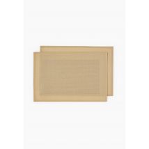 Monoprix Maison - Set de table rectangulaire, 32x47cm, polychlorure de vinyle - Or - Unique