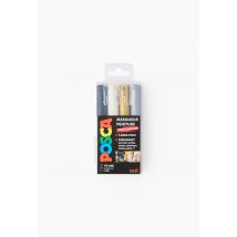 Posca - 4 marqueurs pointe fine posca - Multicolore - Unique