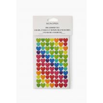 Gommettes coeurs, étoiles et ronds - Multicolore - Unique - Monoprix