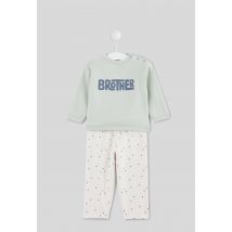 Bout'chou - Pyjama 2 pièces brother - Beige Ecru - 24 mois - Bébé