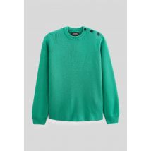Pull uni contenant de la laine - Vert foncé - 5 ans - Enfant Garçon - Monoprix