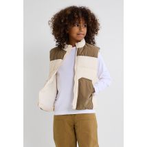Doudoune sans manches bicolore - Vert - 12 ans - Enfant - Monoprix