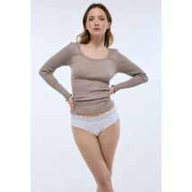 Lot de 3 shorties eva en coton bio gots - Blanc - L - Femme - Monoprix