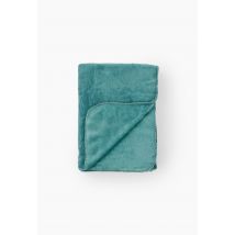 Plaid, 130x170cm, 100% polyester recyclé 280gsm - Vert foncé - 230x250 cm - Monoprix