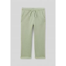 Jogging uni en piqué de coton bio gots - Vert clair - 5 ans - Enfant - Monoprix