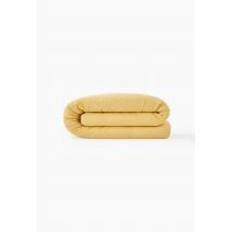 Housse de couette unie, 140x200cm, 100% coton bio - Jaune - 140x200 cm - Monoprix