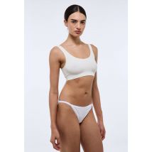 Lot de 3 culottes billie en coton bio gots - Blanc - L - Femme - Monoprix