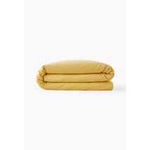 Housse de couette unie, 100% coton bio - Jaune - 240x260 cm - Monoprix
