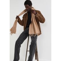 Surchemise en velours de coton bio, doublure sherpa - Brun clair - S - Homme - Monoprix