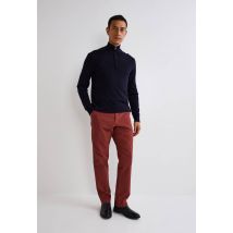 Pantalon chino straight en coton bio gots - Brun - 42 - Homme - Monoprix