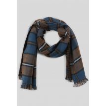 Echarpe à carreaux - Brun foncé - Unique - Homme - Monoprix