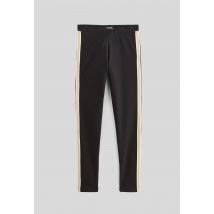 Legging chaud à bande pailletée - Noir - 14 ans - Enfant - Monoprix