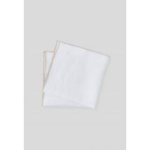 Monoprix Maison - Lot de 2 serviettes de table en lin, 40x40cm - Blanc - Unique