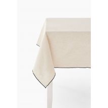 Monoprix Maison - Nappe en coton-lin - Beige clair - 170x170 cm