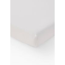 Monoprix Maison - Housse protége matelas molleton graté, 160x200cm, coton bio - Blanc - 160x200 cm
