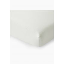 Monoprix Maison - Housse protége matelas molleton graté, coton bio - Blanc - 140x190 cm