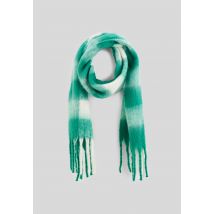 Echarpe à carreaux, matière recyclée - Vert foncé - Unique - Femme - Monoprix