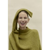 Pull col montant contenant de l'alpaga et de la laine - Vert - L - Femme - Monoprix
