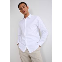 Chemise ville en coton - Blanc - M - Homme - Monoprix Premium