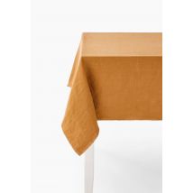 Nappe en lin lavé - Brun clair - 170x250 cm - Monoprix