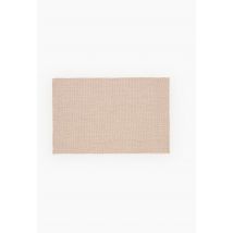 Monoprix Maison - Tapis de bain chiné, 50x75cm, en coton bio gots - Beige - 50x75 cm