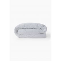 Housse de couette unie seersucker, percale de coton bio gots - Blanc - 220x240 cm - Monoprix