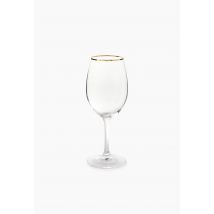 Monoprix Maison - Verre à vin finition liseré doré, 35cl, gamme martina - Transparent - Unique