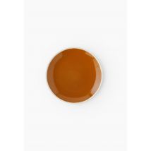 Monoprix Maison - Assiette à dessert finition liseré biscuit - Brun - Unique