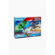 Playmobil - 70569 - playmobil city action - hélicoptère de police et parachutiste - Multicolore - Unique - Enfant