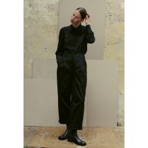 Chemise manches longues unie - Noir - 46 - Femme - Monoprix