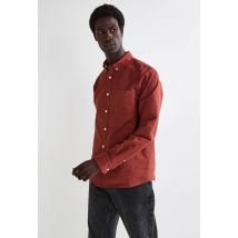 Chemise oxford en coton bio gots - Brun - L - Homme - Monoprix