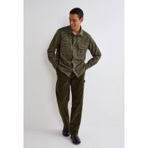 Surchemise manche longue imprimé camouflage en coton bio gots - Vert foncé - L - Homme - Monoprix