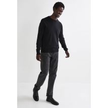 Pull col rond en mélange laine et cachemire - Noir - L - Homme - Monoprix
