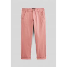 Pantalon chino uni en coton - Rose - 5 ans - Enfant - Monoprix