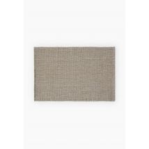 Tapis de salle de bain en coton - Vert foncé - Unique - Monoprix
