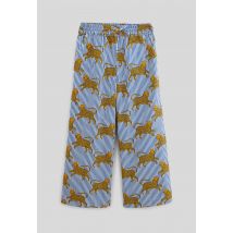 Pantalon imprimé en coton - Beige clair - 14 ans - Enfant Fille - Monoprix