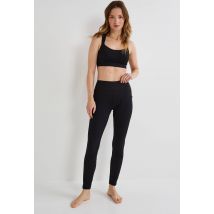 Sport - Legging de sport effet peau de pêche avec poches - Noir - M - Femme