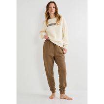 Sport - Pantalon de jogging en molleton de coton bio gots - Vert foncé - M - Femme