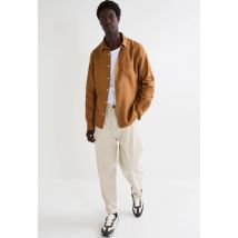 Chemise manches longues en lin - Beige - S - Homme - Monoprix Premium
