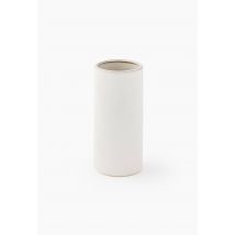 Vase droit, 10.5xh23cm, en céramique - Blanc - Unique - Monoprix