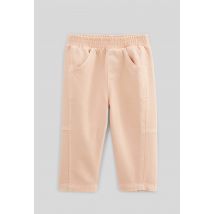 Bout'chou - Pantalon taille élastique large en coton bio gots - Rose clair - 9 mois - Bébé
