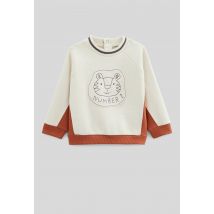 Bout'chou - Sweat imprimé en coton bio gots - Beige clair - 18 mois - Bébé