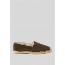 Espadrilles en cuir - Vert foncé - 43 - Homme - Monoprix Premium