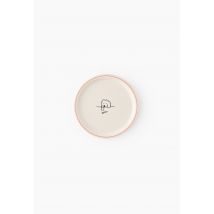 Assiette à pain finition imprimée - Blanc - Unique - Monoprix