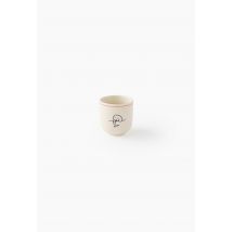 Tasse finition imprimée, 20cl - Blanc - Unique - Monoprix