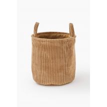 Panier côtelé, en polyester - Beige - S - Monoprix