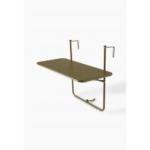 Tablette de balcon à suspendre, 90x54xh70cm, en métal - Vert foncé - Unique - Monoprix