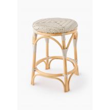 Tabouret bistrot, 42xh47cm, en rotin et plastique - Beige - Unique - Monoprix
